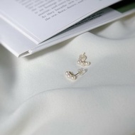 三元耳環- 18K純金日本Akoya珍珠耳環