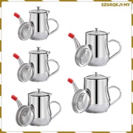 [szgrqkj1] Oil  Container with Strainer Large Capacity Jug Stainless Steel  Container Dispenser Jug 