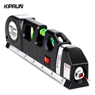 KIPRUN Laser Level Tool, Multipurpose Laser Level Kit Standard Cross Line Laser level Laser Line leveler with Metric Rulers