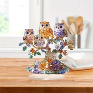 2D Flat Owl Desktop Ornaments Acrylic Ornament Cute Owls Desktop Stand Decoration For Home Office Pr