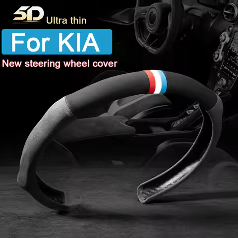 Universal 38cm Car Steering Wheel Cover Non-slip Booster Cover For Kia KX5 KX7 Rio 3 Sportage Ceed S