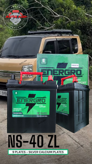 CAR BATTERY NS40ZL - 9 PLATES MAINTENANCE FREE WITH SILVER CALCIUM PLATES