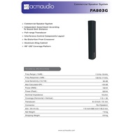 ACM Audio PA803G Commercial Speaker System