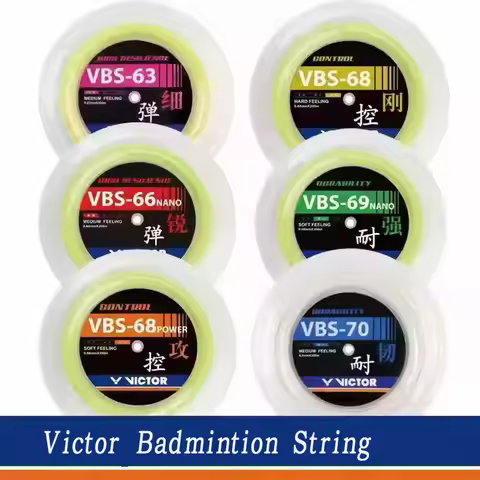 original victor badmintion string vbs66n/vbs70/vbs70p High Elasticity,Super Strong Badminton Racket 