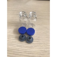 Combo of 100 2cc, 3cc glass jars with rubber stoppers