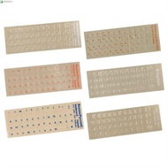NEEDWAY Keyboard Stickers Transparent Notebook English Hebrew Korean Dust Protection Language Alphab