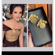 ELIZABETH Coin brooch jumbo flower combinationElizabeth