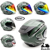 Helmet ARC XR Beats MODERN GREEN With Color Visor Clear Smoke Rainbow Blue Purple Accessories Ritz V2 RSX150 Y16ZR R15