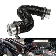 Universal 76mm 3inch Car Cold Air Intake Inlet Pipe Flexible Air Intake Pipe with Horn Mouth Inlet D