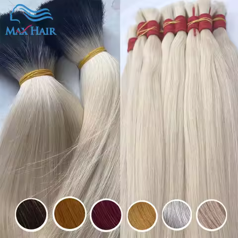 Natural Deep Black Brown Color Cabelo Loiro Vietnamita Blonde Color Hair Bulk 613 Human Hair Bundles