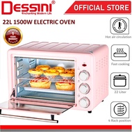 DESSINI ITALY Electric Oven Convection Hot Air Fryer Toaster Timer Oil Free Roaster Breakfast Machin