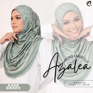 TUDUNG SARUNG AZALEA LASER CUT | FABRIC HQ MOSSCREPE PREMIUM - FLOWY & COMFY INSTANT HEEJAB MUSLIMAH