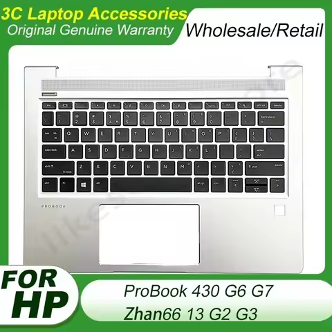 Replace New Latin Keyboard For HP ProBook 430 G6 435 G6 G7 ZHAN66 13 G2 G3 Laptop Palmrest Upper Top