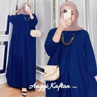 Pabrik Baju ANGGI KAFTAN Bahan KATUN RAYON Gamis Dress Kondangan Model Terbaru Kaftan Wanita Simple