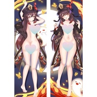 Genshin Impact Hu Tao Dakimakura Male Otaku Hugging Body Pillow Case Cover Throw Cushion