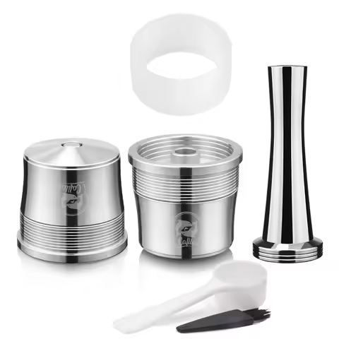 ICafilas Reusable Coffee Capsule Pod For illy X7.1 illy Y5 Mahine Stainless Steel Refillable Coffee 