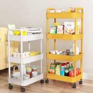 Small Trolley Storage Rack Floor Kitchen Movable Snack Living Room Multi-Layer Bedroom Bedside Dormitory Storage Rack