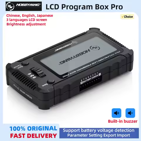 HobbyWing LCD Program Box Pro programming card for RC Model Car Boat Airplane PLATINUM XERUN EZRUN e
