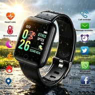 116Plus Smart Watch Blood Pressure Heart Rate Monitor Waterproof Fitness Tracker SmartWatch