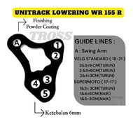 Heightening and lowering Yamaha WR 155 R Unitrack WR 2in1 rear shock lowering/