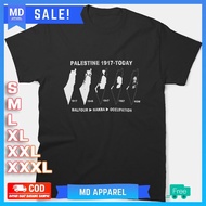 Palestine Map Land Steling Since 1917 by Zionist-Israeli