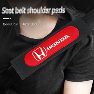 [Comfortable Driving] Honda Suede Seat Belt Shoulder Pad Car Decoration Accessories for City Hrv Civic Wrv Brio BRV Fit Accord Vezel