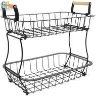 Metal Storage Basket Fruits Stand Solid Fruits Vegetables Basket with Handle for Kitchens SHOPSBC923