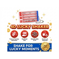 4D shaker Lucky Keychain | Lottery Lucky Charm 4D Lucky Shaker Keychain Fun & Lucky Keychain