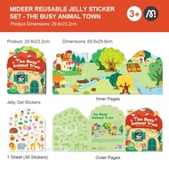 Mideer มิเดียร์ Reusable Jelly Sticker Set-ชุดสติ๊กเกอร์เยลลี่กันน้ำ MD1244-1245-MD2247