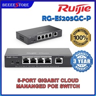 REYEE RUIJIE RG-ES205GC-P 5-PORT GIGABIT CLOUD MANAGED POE+ SWITCH