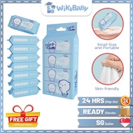 【8 Pack/64 Sheet】Mini Wet Wipes | Wet Wipes | Baby Wet Wipes | Small Wet Tissue | Portable Mini Wet 