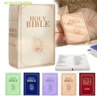 AUGUSTINEXH Bible Throw Pillow, Home Decor Plush Toy Bible Pillow, Living Room Realistic Looking 33*