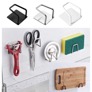 304 Steel 3M Hooks Sponge Holder Sink Caddy Chopping Board Holder Cutting Board Self-Adhesive Stainless pot cover holder Pot lid holder Storage Rack Wall Hanging Hole-Free