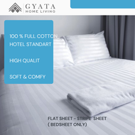 Flat Sheet Sprei Hotel Putih Tanpa Karet TC 250 TC 300 SPREI LEMBARAN
