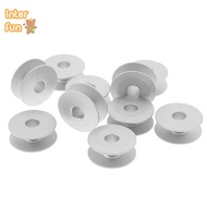 [InterfunS] 10pcs 21mm Industrial Aluminum Bobbins For Singer Brother Sewing Machine Tools [NEW]