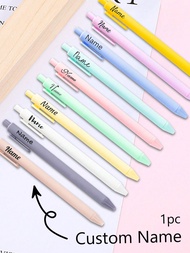 1/2/5/10/20pcs Custom Engraving Color Ballpoint Pens, Back To School Supplies For Kids, Personalized