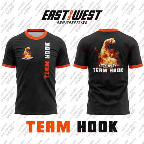 2026 East vs West Armwrestling Match Sports Boys Men Kids Male Girls Tops Game Jersey Fitness Breath