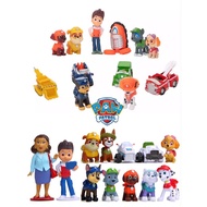 PAW PATROL ACTION FIGURE SET OF 12 PCS SIZE 4-8CM CHILDREN'S TOY CAKE TOPPER MINIATURE DISPLAY DECOR