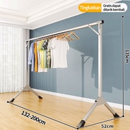 Jemuran baju pakaian dinding 200CM/Jemuran dinding stainless/steel Jemuran lipat dinding