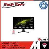 MSI MAG 276CXF 27" FHD CURVED 280HZ 0.5MS VA GAMING MONITOR