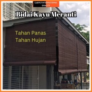 orignal wooden blinds outdoor tahan panas hujan bidai kayu meranti wood outdoor blind