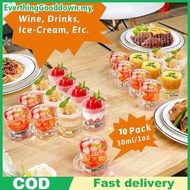Ed 5/10PCS 30ml Beer Cup Small Handle Plastic Whisky Mini For Party Mug Glass Barware Kitchen Dining