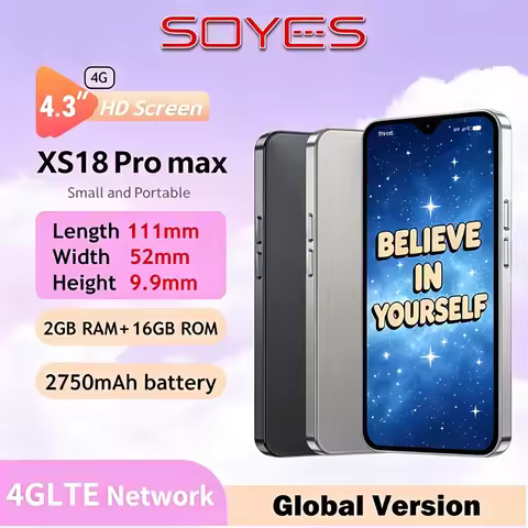 SOYES XS18 Pro Max Mini 4G Smartphone 4.3" HD Screen Android 8.1 Global Version 2750mAh GPS Small Ph