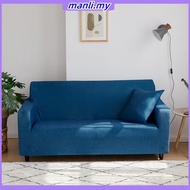 Elastic Plain Solid Sarung Sofa Cover 1 2 3 Seater L Shape Stretch Tight Wrap All-inclusive Sarung S