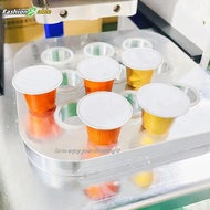 FAMY 10Pcs/set Reusable Coffee Capsules Disposable Pods Empty Aluminum Foil Coffee Capsule With Lids