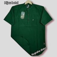 TERBARU BAJU KOKO WARNA HIJAU BOTOL PRIA DEWASA LENGAN PENDEK TERLARIS 2024