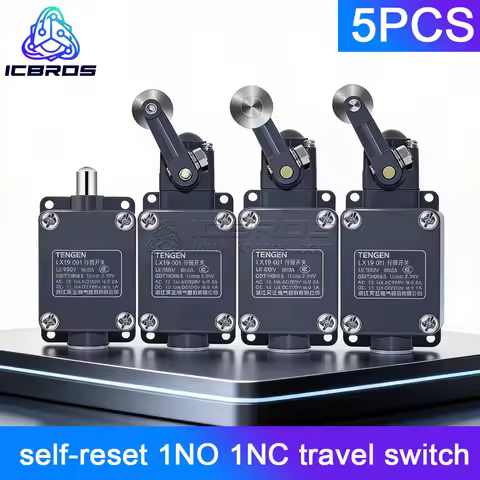 5pcs LX19-001 Micro limit switch Momentary Switch LX19-K LX19-111 LX19-121 LX19-131 self-reset 1NO 1