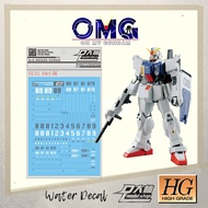 Dalin Water Decal UC31 HG The 08th MS Team Series HG 8th Mobile Suit Team Gundam Water Decal 8th MS 