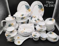 HOT SALE 72PCS OPAL DINNER SET ROUND ⚫