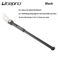 LP Litepro k3 Plus Folding Bike Parking Frame Ultralight Aluminum Alloy Bicycle Foot Support Foldable Bicycle Kickstand 16 inch BMX Parking Stand